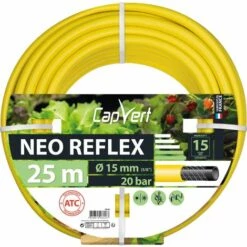 CAPVERT Tuyau D'arrosage Néo Reflex Cap Vert - Diamètre 15 Mm - Longueur 25 M