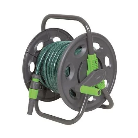 HELIOTRADE Enrouleur De Tuyau De Jardin Portable Avec 15 M De Tuyau 3 HELIOTRADE Enrouleur De Tuyau De Jardin Portable Avec 15 M De Tuyau