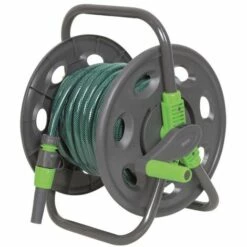 HELIOTRADE Enrouleur De Tuyau De Jardin Portable Avec 15 M De Tuyau 8 HELIOTRADE Enrouleur De Tuyau De Jardin Portable Avec 15 M De Tuyau -Tuyau d'arrosage Soldes 10757502 3