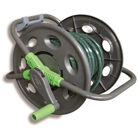 HELIOTRADE Enrouleur De Tuyau De Jardin Portable Avec 15 M De Tuyau 6 HELIOTRADE Enrouleur De Tuyau De Jardin Portable Avec 15 M De Tuyau – Image 4