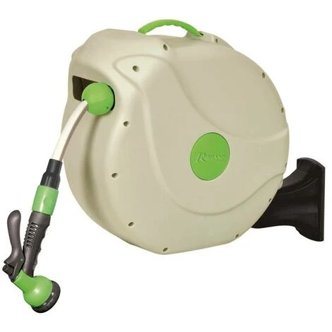 HELIOTRADE Enrouleur Automatique Mural Devidoir De Tuyau Jardin 20 M 5 HELIOTRADE Enrouleur Automatique Mural Devidoir De Tuyau Jardin 20 M – Image 3