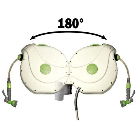 HELIOTRADE Enrouleur Automatique Mural Devidoir De Tuyau Jardin 20 M 6 HELIOTRADE Enrouleur Automatique Mural Devidoir De Tuyau Jardin 20 M – Image 4