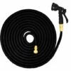 Eyepower Tuyau Pour Arroser élastique | Magic Hose Extensible 3 Fois Sa Longueur De 7,5m à 22,5m + Pistolet D'Arrosage | Connecteurs En Laiton | Noir -Tuyau d'arrosage Soldes 10974194 1