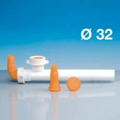 LIRA S.P.A Raccord 2 Sorties Prises Machine à Laver LIRA 8.2643.02 - 8.2643.04 | Blanc - Blanc