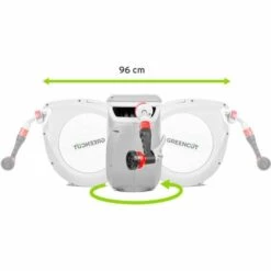 Dévidoir Mural 30m, Enrouleur Automatique Et Support Mural Pivotant à 180º, Buse De Tuyau à 9 Positions - Greencut MNG300