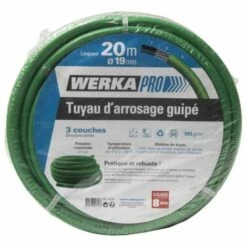 Tuyau D'arrosage Guipé Vert Ø19mm Werkapro 20m 8 Tuyau D'arrosage Guipé Vert Ø19mm Werkapro 20m -Tuyau d'arrosage Soldes 11771043 3