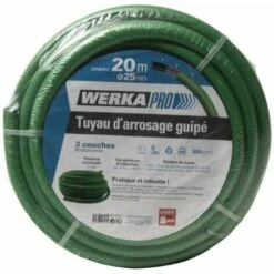 Tuyau D'arrosage Guipé Ø25mm Vert Werkapro 20m 8 Tuyau D'arrosage Guipé Ø25mm Vert Werkapro 20m -Tuyau d'arrosage Soldes 11771044 3