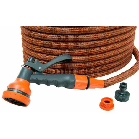 WERKAPRO Tuyau D'arrosage PRO Extensible Orange Avec Pistolet 40 M 4 WERKAPRO Tuyau D'arrosage PRO Extensible Orange Avec Pistolet 40 M – Image 2