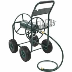 VidaXL Chariot Dévidoir Avec Connecteur De Tuyau 1/2" 75 M Acier - Vert 9 VidaXL Chariot Dévidoir Avec Connecteur De Tuyau 1/2" 75 M Acier - Vert -Tuyau d'arrosage Soldes 12161109 3