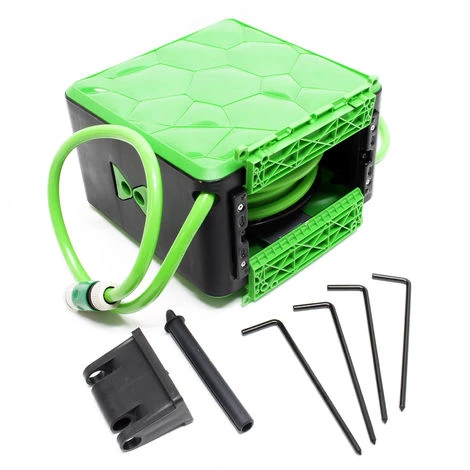WILTEC Dévidoir Enrouleur Automatique Tuyau 10 M Arrosage De Jardin Tambour à Tuyau Système D'encliquetage 5 WILTEC Dévidoir Enrouleur Automatique Tuyau 10 M Arrosage De Jardin Tambour à Tuyau Système D'encliquetage – Image 3