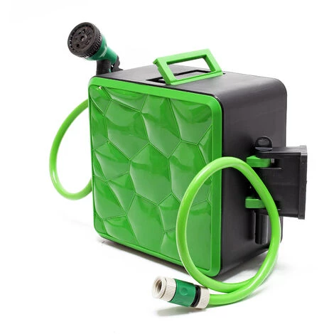 WILTEC Dévidoir Enrouleur Automatique Tuyau 30 M Arrosage De Jardin Tambour à Tuyau Système D'encliquetage 4 WILTEC Dévidoir Enrouleur Automatique Tuyau 30 M Arrosage De Jardin Tambour à Tuyau Système D'encliquetage – Image 2