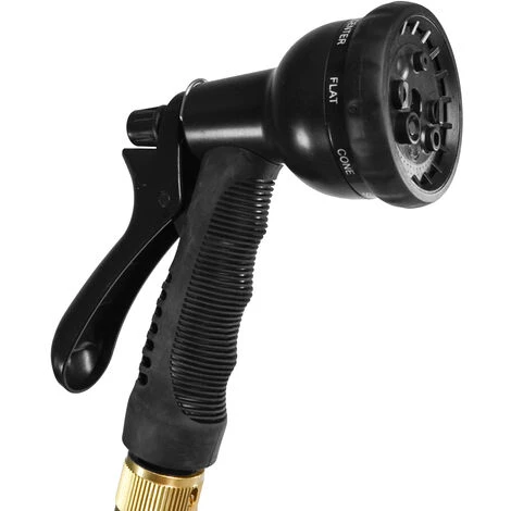 Eyepower Tuyau Pour Arroser élastique | Magic Hose Extensible 3 Fois Sa Longueur De 10m à 30m + Pistolet D'Arrosage | Connecteurs En Laiton | Noir 4 Eyepower Tuyau Pour Arroser élastique | Magic Hose Extensible 3 Fois Sa Longueur De 10m à 30m + Pistolet D'Arrosage | Connecteurs En Laiton | Noir – Image 2