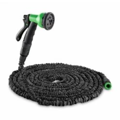 Waldbeck Water Wizard 22 Tuyau D'arrosage Souple 8 Fonctions 22,5 M Noir