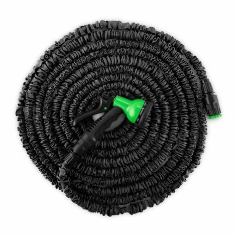 Waldbeck Water Wizard 30 Tuyau D'arrosage Souple 8 Fonctions 30 M Noir 4 Waldbeck Water Wizard 30 Tuyau D'arrosage Souple 8 Fonctions 30 M Noir – Image 2