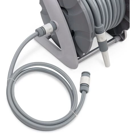 ALICE'S GARDEN Dévidoir Mural Mini 20m. Enrouleur Avec Tuyau D’arrosage. Raccord Et Lance Fournis 5 ALICE'S GARDEN Dévidoir Mural Mini 20m. Enrouleur Avec Tuyau D’arrosage. Raccord Et Lance Fournis – Image 3