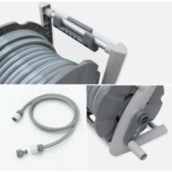 ALICE'S GARDEN Dévidoir Mural Mini 20m. Enrouleur Avec Tuyau D’arrosage. Raccord Et Lance Fournis 10 ALICE'S GARDEN Dévidoir Mural Mini 20m. Enrouleur Avec Tuyau D’arrosage. Raccord Et Lance Fournis -Tuyau d'arrosage Soldes 13246916 4