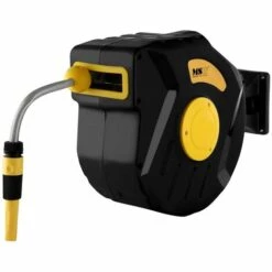 MSW Enrouleur De Tuyau Automatique Dévidoir Arrosage Jardin Pvc 20+2 M Raccord 1/2' - Noir, Jaune 10 MSW Enrouleur De Tuyau Automatique Dévidoir Arrosage Jardin Pvc 20+2 M Raccord 1/2' - Noir, Jaune -Tuyau d'arrosage Soldes 13815111 4