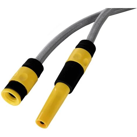 MSW Enrouleur De Tuyau Automatique Dévidoir Arrosage Jardin Pvc 20+2 M Raccord 1/2' - Noir, Jaune 7 MSW Enrouleur De Tuyau Automatique Dévidoir Arrosage Jardin Pvc 20+2 M Raccord 1/2' - Noir, Jaune – Image 5