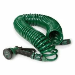 PEREL Tuyau D'Arrosage En Spirale Avec Pistolet - 15 M