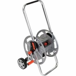 Dévidoir D'arrosage Aluminium Spool Sur Roues Capvert - Poignée Réglable
