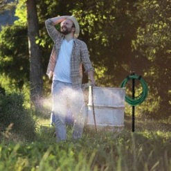 Relaxdays Support Pour Tuyau De Jardin, Droit, Pour Tuyau De 61 M, Accroche Tuyau, Acier, HlP 107,5 X 25 X 18 Cm, Noir 9 Relaxdays Support Pour Tuyau De Jardin, Droit, Pour Tuyau De 61 M, Accroche Tuyau, Acier, HlP 107,5 X 25 X 18 Cm, Noir -Tuyau d'arrosage Soldes 18117865 3