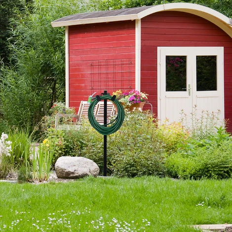 Relaxdays Support Pour Tuyau De Jardin, Droit, Pour Tuyau De 61 M, Accroche Tuyau, Acier, HlP 107,5 X 25 X 18 Cm, Noir 7 Relaxdays Support Pour Tuyau De Jardin, Droit, Pour Tuyau De 61 M, Accroche Tuyau, Acier, HlP 107,5 X 25 X 18 Cm, Noir – Image 5