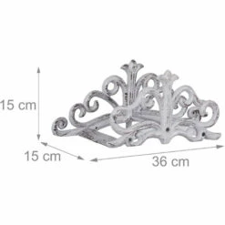 Relaxdays Support Mural Tuyaux, Aspect Antique, Jardin Etc Entreposage Mural De Tuyaux, Fonte De Fer HxlxP15x36x15cm,choix De Couleurs -Tuyau d'arrosage Soldes 18161188 4