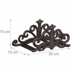 Relaxdays Support Mural Tuyaux, Aspect Antique, Jardin Etc Entreposage Mural De Tuyaux, Fonte De Fer HxlxP15x36x15cm,choix De Couleurs -Tuyau d'arrosage Soldes 18161192 5