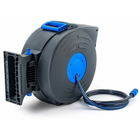 Dévidoir Mural Automatique L.20m + 2m - Suan - Gris 3 Dévidoir Mural Automatique L.20m + 2m - Suan - Gris