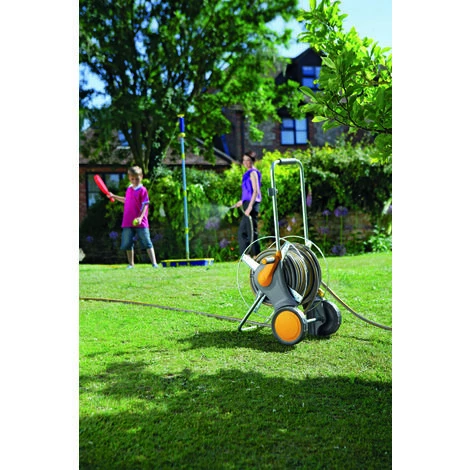 Dévidoir Chariot Métal - HOZELOCK 2461R0000 - Equipé De 30m De Tuyau - Garantie 5 Ans* - Gris 4 Dévidoir Chariot Métal - HOZELOCK 2461R0000 - Equipé De 30m De Tuyau - Garantie 5 Ans* - Gris – Image 2