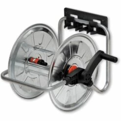 LEM SELECT Dévidoir Mural Métallique Pour Tuyau D'arrosage 1/2'' 50m 3/4" 35m