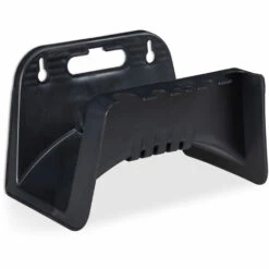 Relaxdays Support Pour Tuyau, Mural En Plastique, Suspension Pour Tuyau D’arrosage De Jardin, HlP 14 X 24 X 16 Cm, Noir