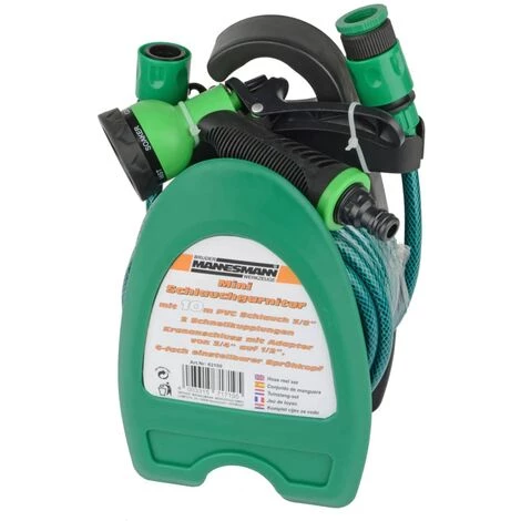 BRÜDER MANNESMANN Brüder Mannesmann Ensemble De Mini Tuyau D'arrosage 10 M - Vert 4 BRÜDER MANNESMANN Brüder Mannesmann Ensemble De Mini Tuyau D'arrosage 10 M - Vert – Image 2