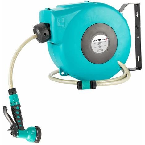 Dévidoir Mural Automatique Tuyau Arrosage 15 M MW-Tools HAW01215 3 Dévidoir Mural Automatique Tuyau Arrosage 15 M MW-Tools HAW01215