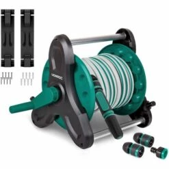 VONROC Dévidoir Avec Tuyau D’arrosage De 10m – Kit De Démarrage Complet – Tuyau D’arrosage, Buse D’arrosage, Raccords De Tuyau Et Raccord De Robinet Inclus 10 VONROC Dévidoir Avec Tuyau D’arrosage De 10m – Kit De Démarrage Complet – Tuyau D’arrosage, Buse D’arrosage, Raccords De Tuyau Et Raccord De Robinet Inclus -Tuyau d'arrosage Soldes 19973544 4