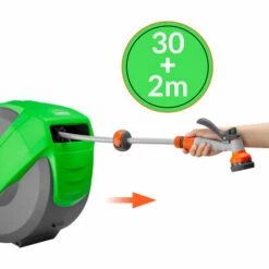 GARDEBRUK Enrouleur Automatique De Tuyau D'arrosage 30+2m 7en1dévidoir Eau Pivotable 180° 11 GARDEBRUK Enrouleur Automatique De Tuyau D'arrosage 30+2m 7en1dévidoir Eau Pivotable 180° -Tuyau d'arrosage Soldes 20797069 5