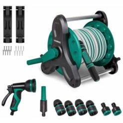 VONROC Set Dévidoir – Tuyau D’arrosage De 10m, 3 Buses D’arrosage, Raccord De Tuyau Et Raccord De Robinet Inclus 10 VONROC Set Dévidoir – Tuyau D’arrosage De 10m, 3 Buses D’arrosage, Raccord De Tuyau Et Raccord De Robinet Inclus -Tuyau d'arrosage Soldes 23345357 4