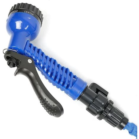 OOBEST 100FT 30m Tuyau D'arrosage Extensible Rétractable Avec 7 Fonction Pistole - Bleu 4 OOBEST 100FT 30m Tuyau D'arrosage Extensible Rétractable Avec 7 Fonction Pistole - Bleu – Image 2