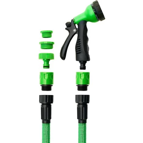 Tillvex® Tuyau Flexible 7,5m, Vert - Tuyau D'arrosage Flexible Extensible, Version Améliorée 2019, Tuyau De Jardinage Flexible, Tuyau D'étang De Jardin étirable 6 Tillvex® Tuyau Flexible 7,5m, Vert - Tuyau D'arrosage Flexible Extensible, Version Améliorée 2019, Tuyau De Jardinage Flexible, Tuyau D'étang De Jardin étirable – Image 4