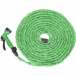 OOBEST Tuyaux D'arrosage Extensible Rétractable 30m Avec Pistolet 7 Fonctions Vert