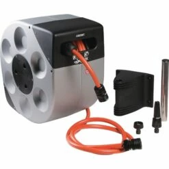 CLABER Dévidoir De Tuyau D'arrosage Rotoroll® - Enrouleur Automatique - Avec Tuyau De 20 M De Longueur