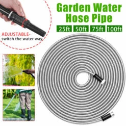 LBTN Outil Extérieur De Connecteur De Tuyau De Tuyau D'eau De Jardin Télescopique En Acier Inoxydable En Métal (25 Pi) 8 LBTN Outil Extérieur De Connecteur De Tuyau De Tuyau D'eau De Jardin Télescopique En Acier Inoxydable En Métal (25 Pi) -Tuyau d'arrosage Soldes 26805870 2