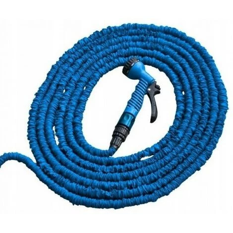 BRICOLINE Tuyau D'arrosage Extensible 5-15m Pistolet Ble 4 BRICOLINE Tuyau D'arrosage Extensible 5-15m Pistolet Ble – Image 2