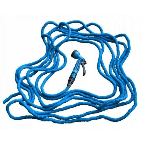 BRICOLINE Tuyau D'arrosage Extensible 5-15m Pistolet Ble 5 BRICOLINE Tuyau D'arrosage Extensible 5-15m Pistolet Ble – Image 3