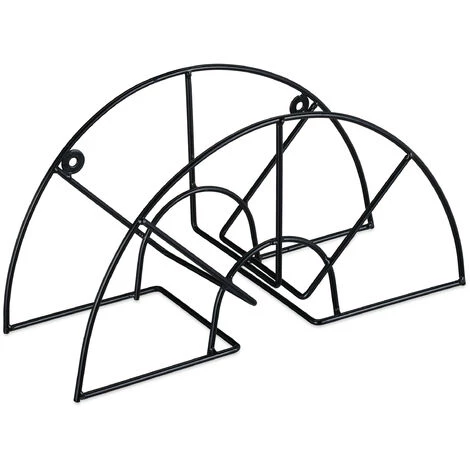 Relaxdays Support Tuyau D’arrosage, Pour 45 M & 5/8", Enrouleur, Dévidoir, Acier, Montage Mural, Rond, Jardin, Noir 4 Relaxdays Support Tuyau D’arrosage, Pour 45 M & 5/8", Enrouleur, Dévidoir, Acier, Montage Mural, Rond, Jardin, Noir – Image 2