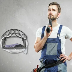 Relaxdays Support Tuyau D’arrosage, Montage Mural, Pour 30 M & 5/8", Enrouleur, Dévidoir, Métal, Pour Le Jardin, Noir 10 Relaxdays Support Tuyau D’arrosage, Montage Mural, Pour 30 M & 5/8", Enrouleur, Dévidoir, Métal, Pour Le Jardin, Noir -Tuyau d'arrosage Soldes 27593704 4