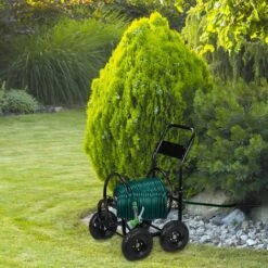 Relaxdays Dévidoir Tuyau D’arrosage, Métal, Connexion 1/2" & 3/4", Tambour Mobile, Jusqu’à 75 M De Long, 4 Roues, Noir 10 Relaxdays Dévidoir Tuyau D’arrosage, Métal, Connexion 1/2" & 3/4", Tambour Mobile, Jusqu’à 75 M De Long, 4 Roues, Noir -Tuyau d'arrosage Soldes 27820068 4