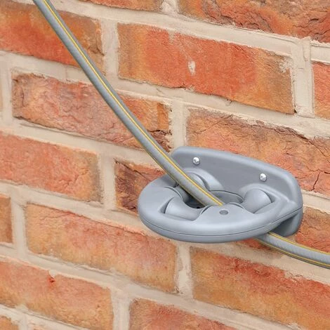 Hozelock Enrouleur Mural Pour Tuyau De 30 M Avec Tuyau De 15 M - Gris 6 Hozelock Enrouleur Mural Pour Tuyau De 30 M Avec Tuyau De 15 M - Gris – Image 4