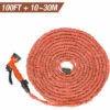 BATHRINS®Tuyaux D'arrosage Extensible Rétractable Avec Pistolet 7 Fonctions 100FT / 10M - 30M - Orange. -Tuyau d'arrosage Soldes 27977914 1