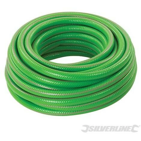 SILVERLINE Tuyau D'arrosage En PVC Renforcé, 15 M, 15 M 3 SILVERLINE Tuyau D'arrosage En PVC Renforcé, 15 M, 15 M